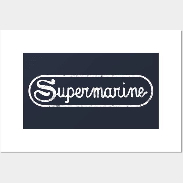 Supermarine Logo Wall Art by 909 Apparel